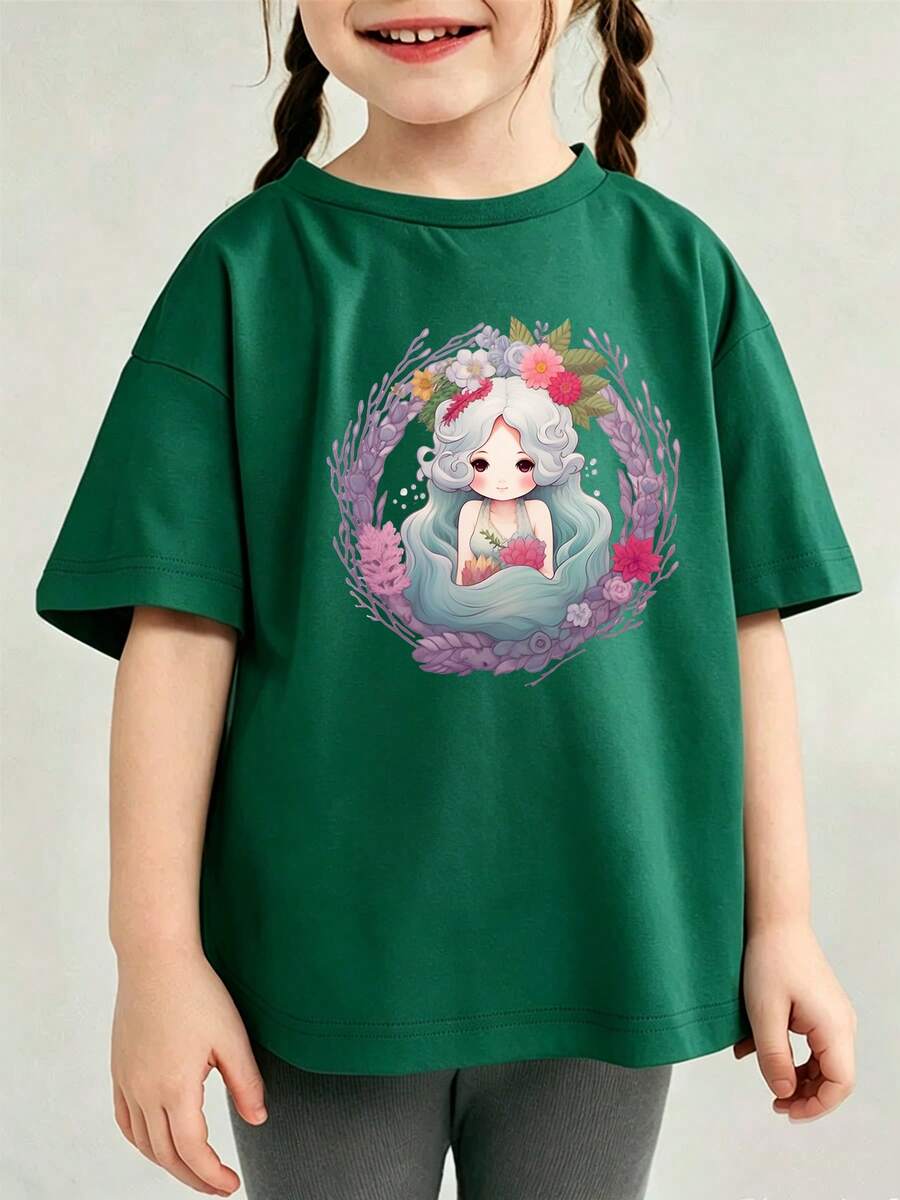Young Girls T-Shirts - Green - View 1