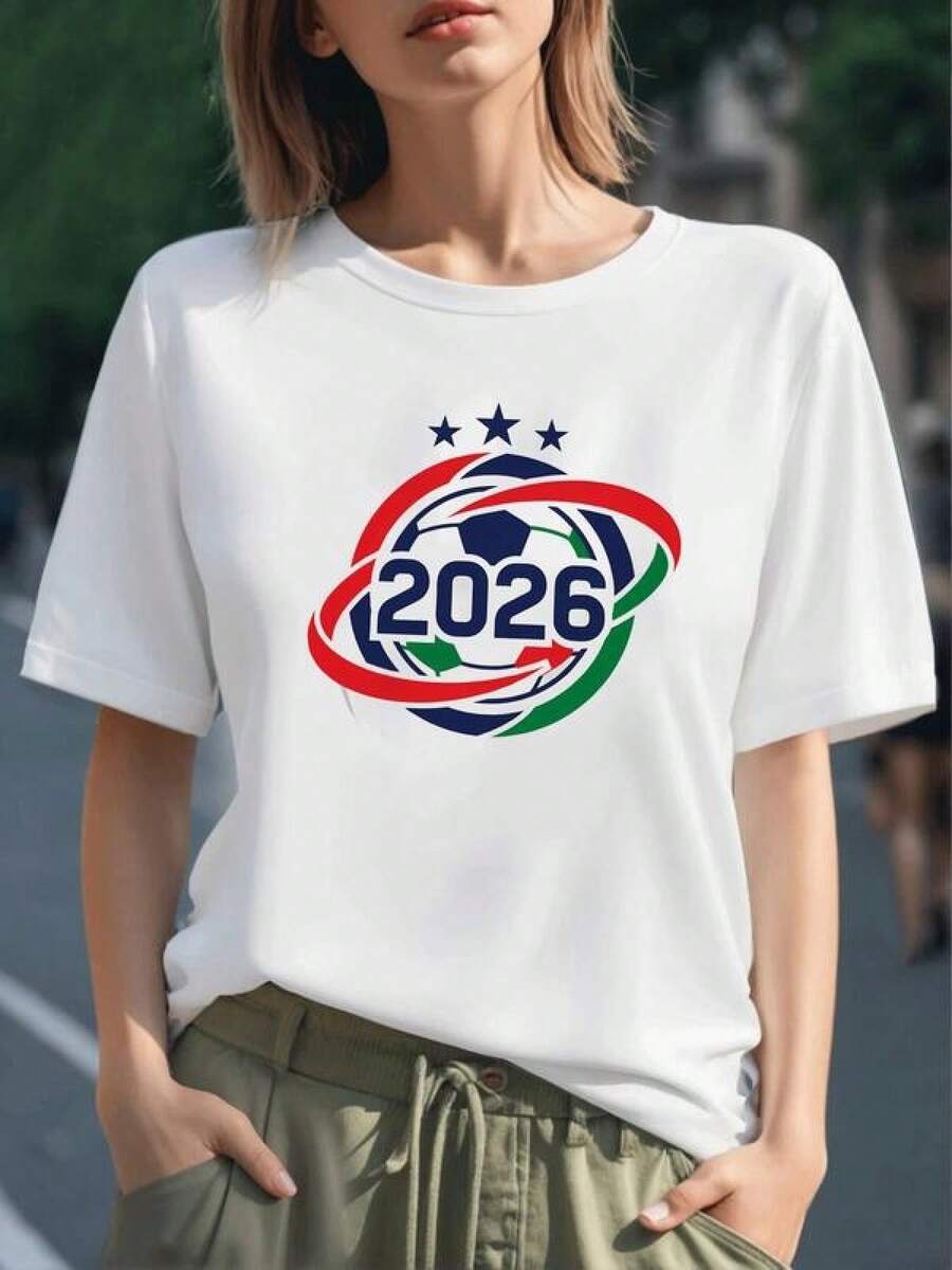 Símbolo colorido con estrellas que representa unión y energía femenina moderna sobre fondo claro camiseta para mujer 100% algodón cómoda y versátil para uso diario - Negro - Ver 1