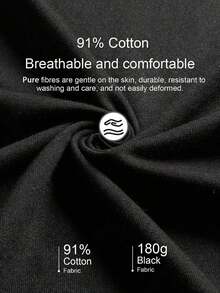 Pantalones acampanados de cintura elástica con encaje de unicolor para mujer - Negro - Ver 3