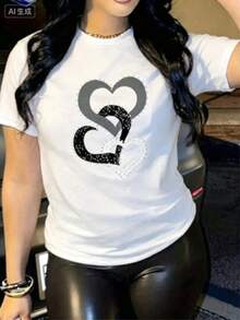 Camisetas estampadas de cuello redondo para verano (los pantalones son solo sugerencias de estilo) son holgadas y no realzan la figura, y el tejido es delgado y no abulta. Confeccionado con telas suaves, transpirables y amigables con la piel, ofrece comodidad en la parte superior del cuerpo y evita la sensación de sudoración, con un diseño de estampado clásico y sencillo, adecuado para el uso diario, ir de compras y para el tiempo libre, con los mismos modelos básicos y versátiles para hombres y mujeres, muy adecuado para ocasiones como el Día del Trabajo y el Día de la Independencia de México, y fácil de usar durante todo el año. - Blanco - Ver 7