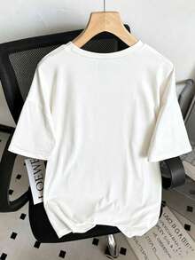 Camiseta de Mapache - Camiseta Divertida Vintage de Mapache - Camiseta de Mapache Astronauta - Camiseta con Estampado Retro - Camiseta con Estampado de Mapache para Mujer - Camisetas Gráficas para Mujer - Blanco - Ver 2