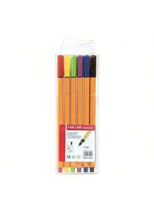 24pcs/Set Fiber Liner Pens, Water-Based Fineliner Pens, Painting Outlining Colored Markers, In Stock Wholesale - A - View 5