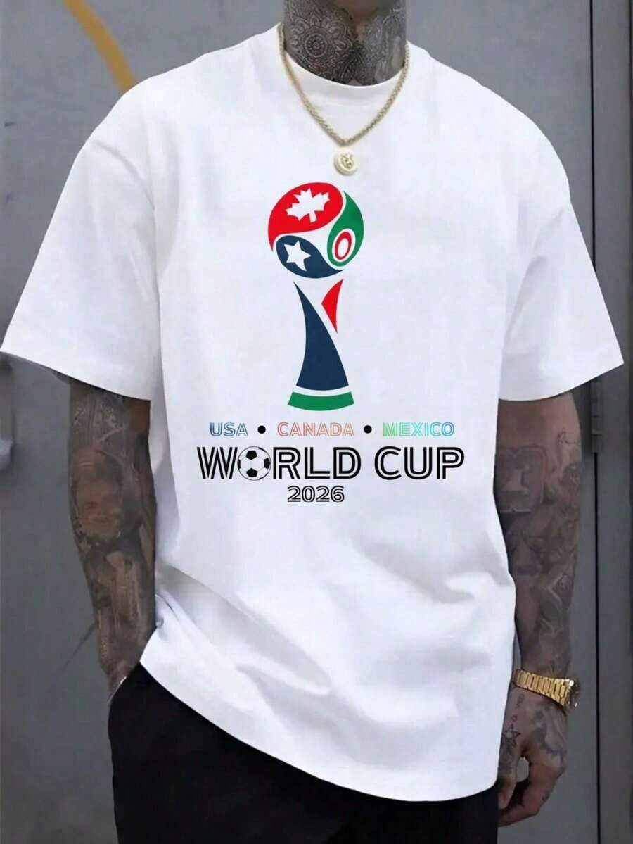 2026 North America Soccer Fan Shirt: USA Canada Mexico Football Tee | Perfect World Cup Gift For Enthusiasts,Unisex Soccer Fan Graphic T-Shirt Casual Couple Streetwear Tee - Blanco - Ver 1
