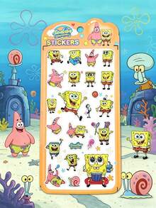 Patrick Japanese Sweet Style Toy & Candy Drip Glue Craft 3D Embossed Ocean Companion Anime Stickers, 3D Epoxy Resin Raised Glossy Waterproof Stickers With Multi-Layered Textured Feel, Durable Adhesion For Scrapbooks And Phone Case Decoration - Multicolor - View 8