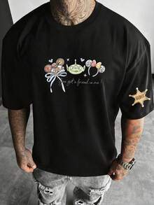 Disney Men's Casual Graphic T-Shirt Collection Featuring Beloved Characters From Classic Animated Series Such As Mickey Mouse, Buzz Lightyear, Lightning McQueen, And Toy Story. Each Crew-Neck Short-Sleeved Top Is Crafted From Soft, Breathable Cotton Fabric For Lasting Comfort All Day Long. With A Variety Of Unique Prints-Including Vintage Graphics, Quote-Based Designs, And Iconic Character Art-These Shirts Are Perfect For Disney Fans And Lovers Of Casual Style. Easily Paired With Jeans, Cargo Pants, Or Shorts For Everyday Wear, Weekend Getaways, Or Relaxed Gatherings, They Offer A Timeless, Versatile Addition To Any Wardrobe. - màu đen - Xem 2