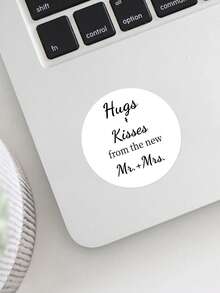 Customized Wedding Thank You Stickers, Waterproof Round Labels Printed With Couple's Names, Date And Eucalyptus Leaf Pattern, Suitable For Wedding Favors, Gift Bags, Boxes And Party Decorations - Multicolor - View 13