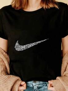 Women T-Shirts - Black - View 3
