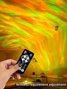 【Aurora Projector】北極光投影燈 LED 銀河星空夜燈,適合臥室、家庭劇院裝飾、聖誕節、萬聖節、婚禮、派對節日禮物,兼容行動電源與適配器 - 多色光 - 查看 5