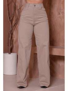 Wide Leg - Mocha Brown - View 1