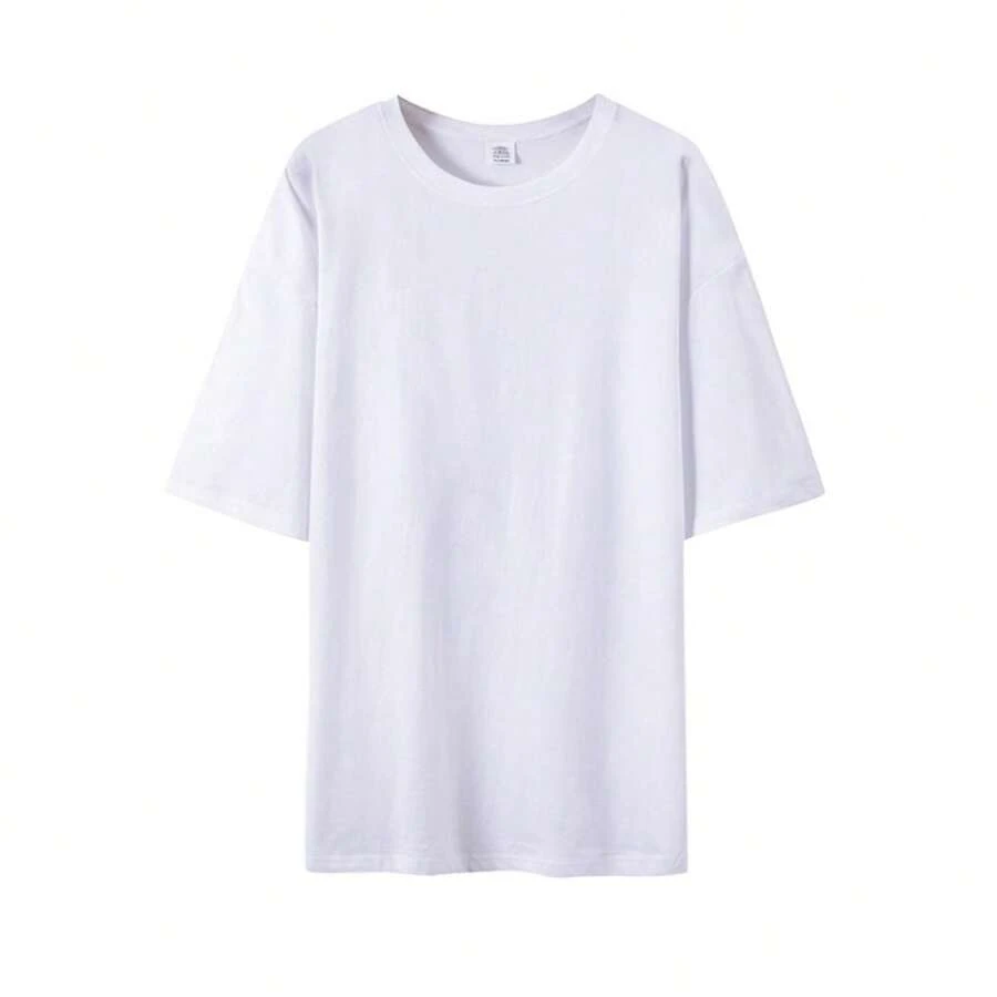 Women's Casual Printed T-Shirt, Short Sleeves, Round Neck, Spring/Summer Urban Fashion Unisex T-Shirt. WHZ8 - 白色 - 查看 1