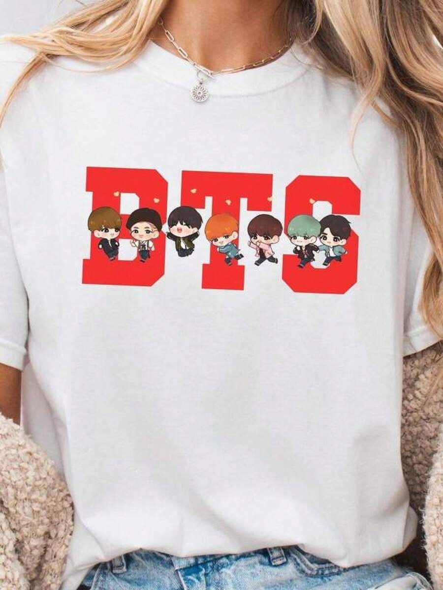 Gira Mundial de "Arirang" ® T-Shirt, 2026 Concert T-Shirt, K-POP Fan MerchandiseRopa Hombre Cosas Para Hombre Ropa De Mujer Women Clothing Casual Blusas Bonito - Blanco - Ver 1