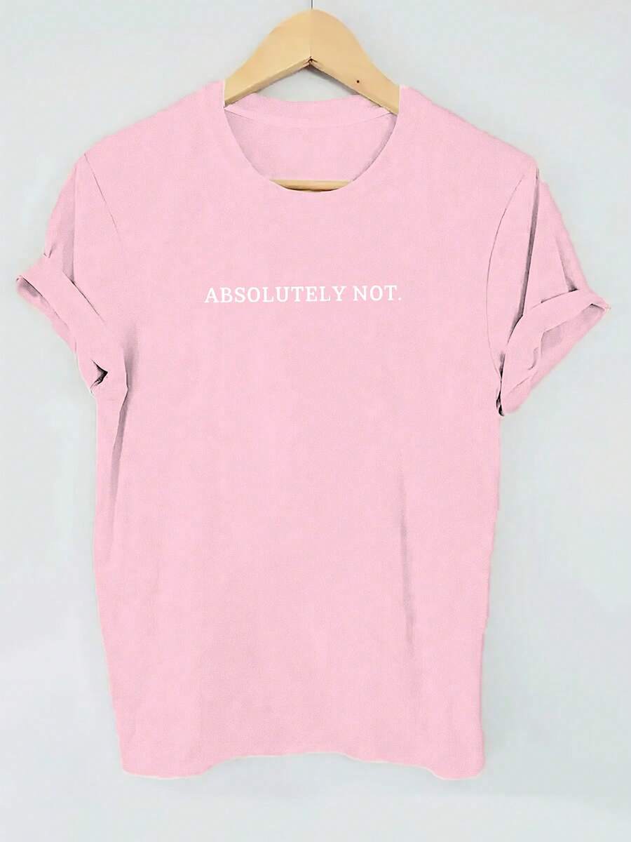 Tallas Grandes - Tallas Grandes - Camisetas de Verano de Manga Corta para Mujer con Estampados Elegantes - Rosa - Ver 1