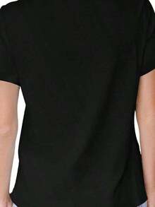 conjuntos de mujer 2026 Camiseta retro con estampado de dinosaurios: Camiseta de dinosaurio, camiseta de algodón resistente a las arrugas, camisetas geniales para mujer - Negro - Ver 2