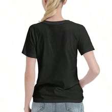 Regalos para Madres: Camiseta Vintage de Nueva York para Mujer - Camiseta Casual de Manga Corta con Cuello Redondo, con Estampado Icónico del Horizonte de Nueva York y Geométricos de Manhattan, Blusa Lavable a Máquina para Viajes, Uso Diario y Combinaciones (No) - Ajuste para Todas las Temporadas para Mujeres Americanas, Ropa de Mujer, Playeras de Mujer - Negro - Ver 7