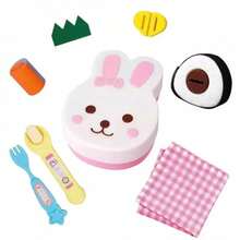 Nuevo juguete de alimentación de comida Bento de conejo, juguetes de alimentación de pudín, juguetes de casas de juego de educación temprana para niños, juegos de rol, regalos para niños - C - Ver 2
