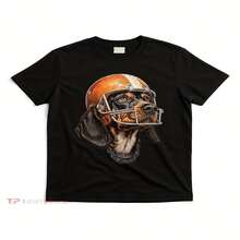 Camiseta exclusiva para el Día de la Independencia y el Día del Padre con dise?o de Cocker Spaniel de Tennessee: dise?o retro con el gráfico de tres estrellas de Tennessee y casco de gorila, en negro con estampado de Cocker Spaniel en naranja y blanco. Ideal para uso casual y para la caza, perfecta para los amantes de esta raza. Lavable a máquina, tallas grandes, camiseta casual de estilo urbano y moderno. - Negro - Ver 1