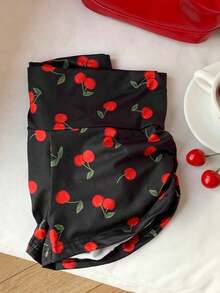 Mallas cortas de esqueleto de Halloween con pliegues - Negro - Ver 5
