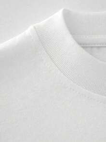 El estampado presenta un diseño en forma de corazón, una camiseta casual de manga corta y cuello redondo para mujer, adecuada para el uso diario en verano - Camiseta unisex de algodón holgada de manga corta y cuello redondo estilo vintage urbano. Camiseta unisex de algodón de manga corta y cuello redondo estilo vintage urbano - Blanco - Ver 5