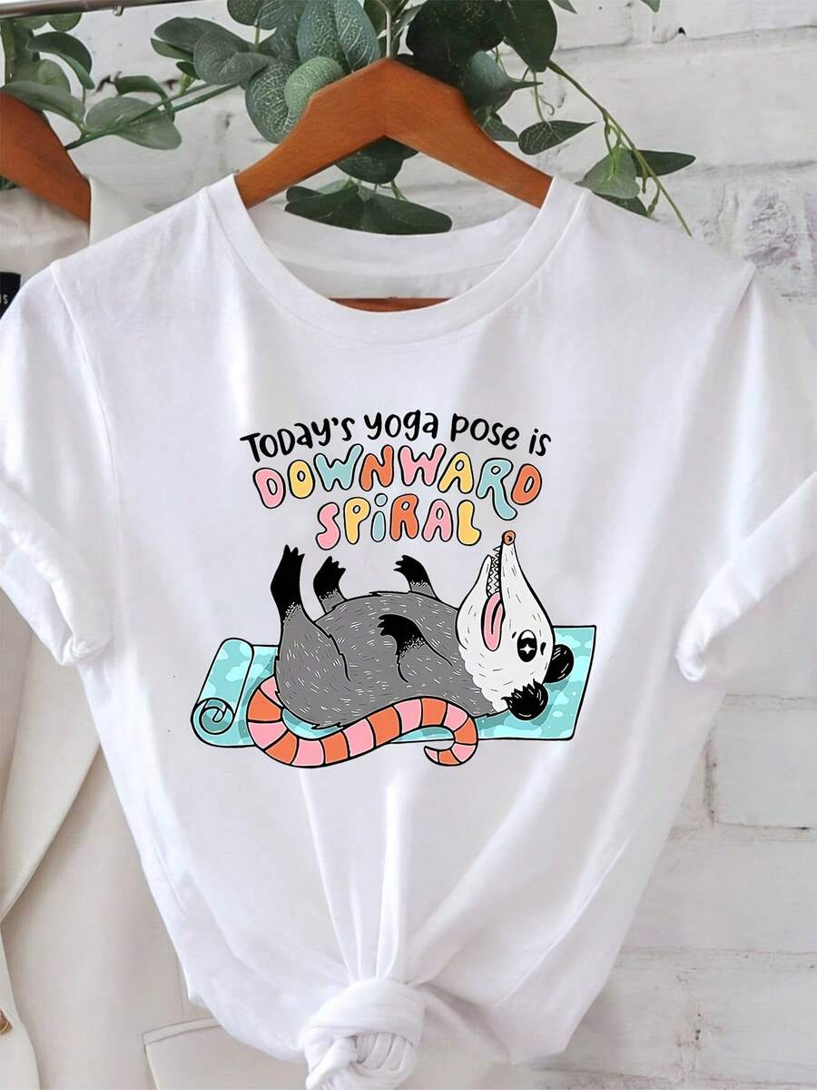 Camiseta de algodón% modelo 2026, tela de alta calidad y peso pesado, diseño de nicho moderno para el verano, camiseta básica sencilla y versátil para el día a día, efecto adelgazante, transpirable y cómoda, adecuada para todos, versátil con cuello redondo y manga corta. - Blanco - Ver 1