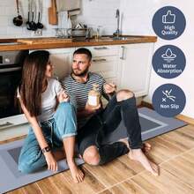 Kitchen Mat & Kitchen Rug - Niebieski - Zobacz 3