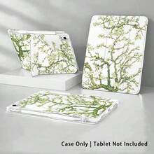 彩繪效果壓克力水晶平板保護殼附支架，相容於 Honor 8/9/10、Honor X8/X8A/X9/X8Pro/X9A/V9/V8 Pro、MatePad Se 11 吋/MatePad 11 吋/11.5 吋、MatePad Pro、Matepad 11.5 2025、Apple 8/9/10代/11代 2025 (A16)、Galaxy Tab A7/A9 及其他熱門平板型號，內建筆槽，多角度可折疊支架 - 完美日常保護，絕佳節日禮物 - 彩色 - 查看 1
