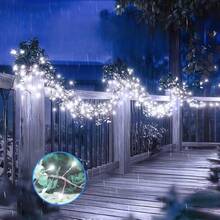 1pc Solar Powered LED Firecracker Light, LED String Lights, Firecracker Lights String, Fairy Lights, 8 Lighting Modes, IP65 Waterproof, Outdoor Garden Decor, Christmas Halloween Holiday Lights, Party Lighting, Festival Decoration Lights, Indoor/Outdoor String Lights - 8 Modes - View 4