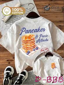 Camiseta de manga corta de algodón puro para mujer, estilo vintage y lindo, cuello redondo, estampado de doble cara con el divertido eslogan "Muffins and Anxiety", ideal para vacaciones de verano, primavera/verano, estilo casual y fresco. - Negro - Ver 11