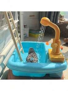 Easy To Clean Parrot Bath Tub - Self-Cleaning Shower, Suitable For Small Birds, Made Of Durable PC Material - Multicolor - View 2