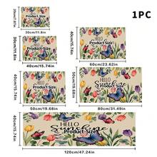 1 pieza Felpudo absorbente para secar platos con diseño de mariposa y flores en acuarela, apto para mesa de comedor, cafetería, alfombrilla de drenaje multiusos, regalo para el hogar, decoración de escritorio - XYLSD-389 - Ver 15