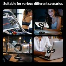 1pc Dual-Sided Magnetic Rotatable Foldable Phone Holder, 360 Degree Rotation, Strong Magnet, Suitable For All Smartphones, Can Be Used On Desk, Car, Wall And Gym, Car Phone Holder, Vanmass Car Phone Mount - Multicolor - View 5