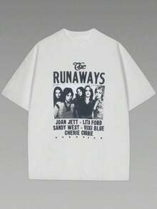 Camiseta informal de mujerThe Runaways Hard Rock Band Poster T Shirt Unisex Short Sleeve (1Pcs 220g Heavy Cotton Tee),Camisetas para hombre, camisetas para niños, camisetas con estampado de gatos y perros, camisetas para uso diario, camisetas de apoyo a la Copa del Mundo, camisetas de la Copa del Mundo 2026, camisetas estampadas, ropa de Pascua, - Blanco - Ver 1