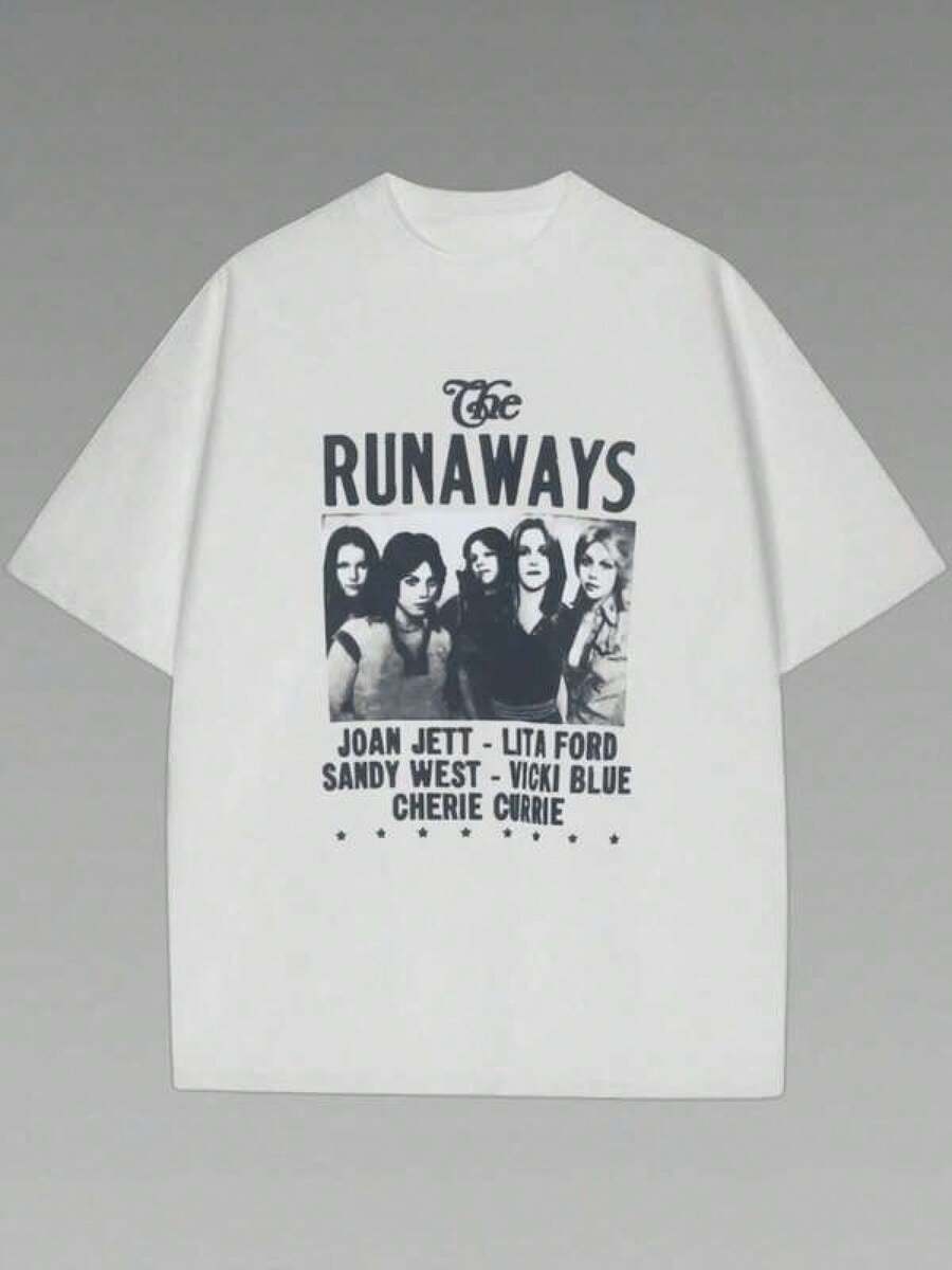Camiseta informal de mujerThe Runaways Hard Rock Band Poster T Shirt Unisex Short Sleeve (1Pcs 220g Heavy Cotton Tee),Camisetas para hombre, camisetas para niños, camisetas con estampado de gatos y perros, camisetas para uso diario, camisetas de apoyo a la Copa del Mundo, camisetas de la Copa del Mundo 2026, camisetas estampadas, ropa de Pascua, - Blanco - Ver 1
