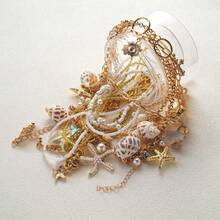 Ocean style Mystery jewelry jar, Mystery Jewelry Jar, Summer Gift Set Necklace, Earrings, Rings , Surprise Birthday Gift Jewelry Box for Women (L(15 PCS - L15 piezas - Ver 5
