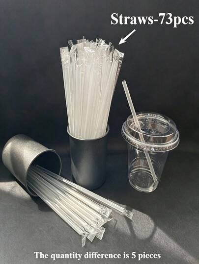 100/50 chiếc ống hút siêu mỏng trong suốt chất lượng cao 19cm, đầu nhọn, thích hợp cho cà phê đá, trà sữa trân châu, các cửa hàng bán sinh tố và quầy bar cocktail, độ bền cao và khả năng chống gãy vỡ | Bao bì tiệt trùng được niêm phong riêng lẻ, dễ dàng phân phối.