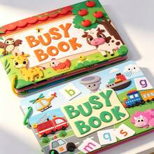 Early Learning Busy Book Toy, Toddler Educational Puzzle Sticker Games, Children Baby Paper Toy - Multicolor - View 6