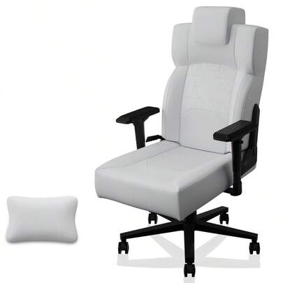 BestOffice PC Gaming Chair Ergonomic Office Chair Desk Chair With Lumbar Support Flip Up Arms Headrest PU Leather Executive High Back Computer Chair For Adults Women Men