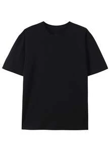 Disney 100% Cotton T-Shirt With Mickey Mouse Line Art: Comfortable And Versatile For Summer, Perfect For Outings And Commuting-The Ideal Gift - Black - View 2