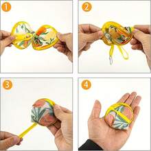 1/2/4pcs Japanese Style Round Foldable Handheld Fans, 4 Styles, Suitable For Outdoor Travel, Festival Events, Party Decoration, Etc., Gift For Friends, Family, Classmates, Elders, Summer Essential (Includes Storage Bag) - Folding Fan - View 6
