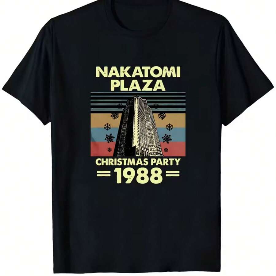 Printed T-Shirt For Men And Women - Black - View 1