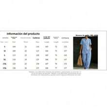 Two-Piece Linen Set With Comfortable And Casual Button-Down Shirt And Wide-Leg Trousers - 杏色 - 查看 2