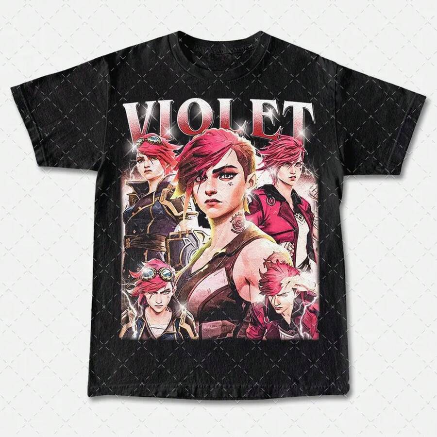 Vi Arcane T-Shirt: Vintage 90er Jahre Grafik-T-Shirt - Schwarz - Übersicht 1