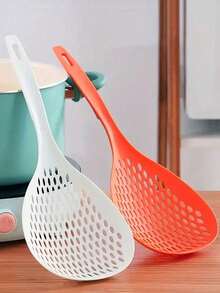 1 cái/2 cái, Muỗng lọc, Muỗng múc, Muỗng súp lớn bằng nhựa, Muỗng lọc có rãnh, Muỗng lọc nhà hàng/nhà bếp, Muỗng vớt bọt có cán dài, Đồ dùng nhà bếp, Chúc mừng Eid Al-Adha! - A - Xem 5