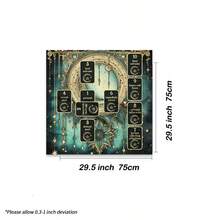 1pc Moon Alter Decor Tarot Cloth Tarot Mat Wicca Constellation Sun Star Moon Universe Premium Witchcraft Alter Tarot Spread - Black - View 5