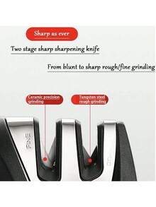 1pc 4-Stage High Speed Knife Sharpener, Can Sharpen Blades, Scissors, Thread Cutters, Multi-Functional High Speed Sharpening Tool With Non-Slip Base, For Knives, Scissors, Thread Cutters - Multicolor - View 8