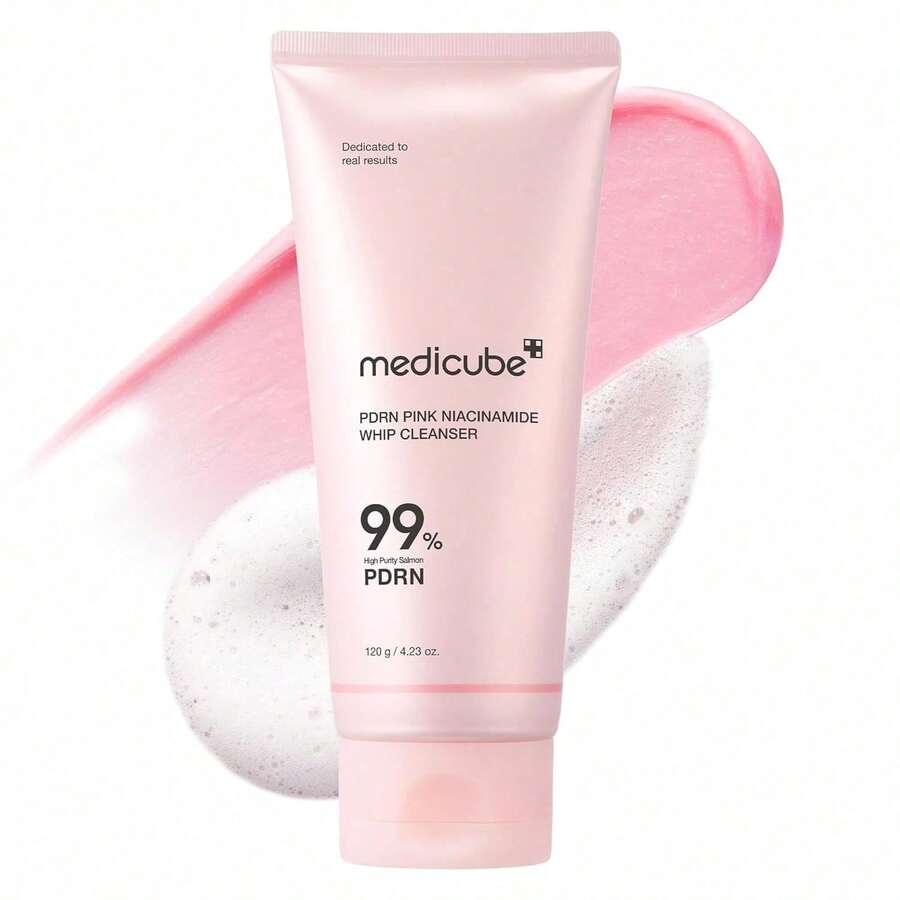 Medicube PDRN Marshmallow Whip Cleanser | Face Wash, Cleansing Foam For Pore Care & Uneven Skin Tone | Gentle Daily Deep Cleansing | Hydrating And Nourishing Facial Cleanser | Korean Skincare - PDRN+Niacinamide - Xem 1
