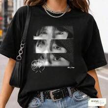 Camiseta Retro J-Hope Eyes, Camiseta con Gráficos de Ídolo K-, Camiseta , Regalo para Fanáticos - Negro - Ver 6