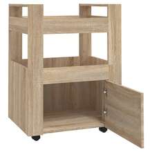 Carrito de cocina vidaXL en contrachapado de roble Sonoma 60x45x80 cm - Multicolor - Ver 5