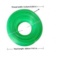 30M Lawn Mower Grass Rope, Universal High-Quality Fully Automatic Grass Rope Machine Nylon Wear-Resistant Wire, Serrated Brush Cutter Accessories, Universal Nylon Grass Rope, 2.4mm Round, Garden Tool, Garden Control Tool - 2.4mm*30m - View 4