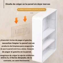 Caja de almacenamiento de pared - Blanco - Ver 6