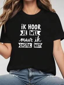 Camiseta de algodón% modelo 2026, tela de alta calidad y peso pesado, diseño de nicho moderno para el verano, camiseta básica sencilla y versátil para el día a día, efecto adelgazante, transpirable y cómoda, adecuada para todos, versátil con cuello redondo y manga corta. - Negro - Ver 7